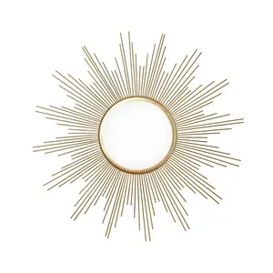 مرآة زفاف على شكل دائري, مرآة زفاف على شكل دائري تستخدم كديكور في المنازل والفنادق بتصميم من أشعة الشمس ، بسعر منخفض