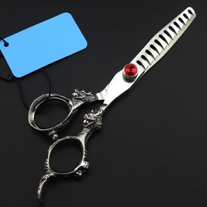 Tijeras de corte de pelo personalizadas, diseño superior y tijeras de acero inoxidable de buena calidad con estilo ergonómico y de precisión - Product Image 3