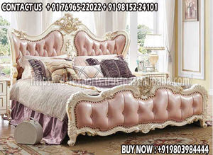 Cama King Size Doble de Primera Calidad con Mesitas de Noche, Estilo Victoriano Tradicional, Cama con Mesita de Noche, Cama Clásica de Madera de Teca Blanca, EE. UU. - Product Image 5