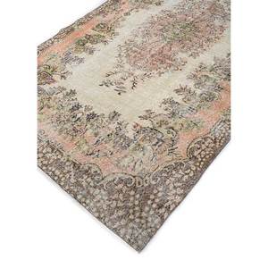 Tapis en laine noués à la main de grande taille, style vintage, motif médaillon rouge et orange, pour salon ou couloir - Pae-3270 - Product Image 2