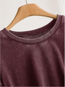 Sudadera de Mujer de Talla Grande con Bordado Floral de Alta Calidad OEM 2025, Manga Larga, Cuello Redondo, Informal - Product Image 4
