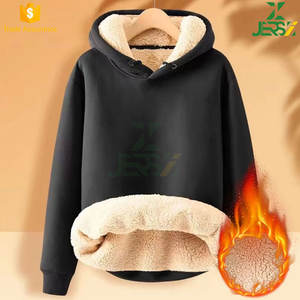 Jersiz Streetwear d'hiver de haute qualité personnalisé pull à fermeture éclair sweats à capuche en polaire Sherpa lourd pour hommes - Product Image 4