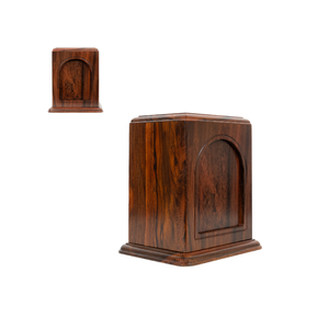 Elegante urna de ataúd de madera maciza para cenizas de cremación de adultos y mascotas, el mejor precio del fabricante de Vietnam, suministros funerarios de calidad - Product Image 3