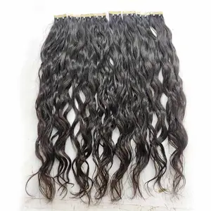 TOP SELLING INDIAN REMY TAPE IN HAIR EXTENSIONS WITH ALIGNED CUTICLES INVISIBLE SEAMLESS SKIN WEFT SINGLE DONOR HAIR VENDOR