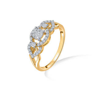 Anillo de Compromiso Urban Gold con Diamantes para Mujer - Product Image 3