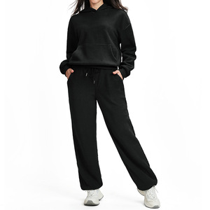 Ensemble de survêtement pour femme, 2 pièces, vêtements de sport, gym, fitness, course à pied, tenue de sport, coupe ample, athleisure, survêtement d'hiver - Product Image 6