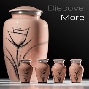 Vente en gros d'urnes de crémation en métal pour adultes Urnes de souvenir assorties à motif animal en aluminium pour cendres humaines Objets décoratifs - Product Image 3