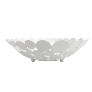 Bol de service en métal doré de qualité créative bol de rangement en métal doré rond moderne centre de table prix de gros bol - Product Image 3