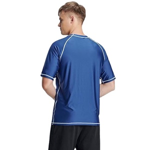 Rashguard MMA pour homme, manches courtes, séchage rapide, compression, vêtements d'entraînement, 85% polyester, 15% élasthanne, transfert par sublimation - Product Image 3