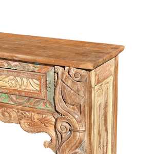Handmade Vintage Wooden <b>Console</b> <b>Table</b> Luxury & <b>Rustic</b> Living Room Furniture Mirrored Feature Solid Wood for Entry Application - Product Image 4