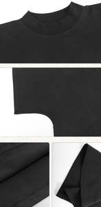 เสื้อยืดคอกลมแขนสั้นทรงฮิปฮอปผ้าฝ้าย100% ออกแบบได้ตามต้องการทรงโอเวอร์ไซส์จากผู้ผลิต - Product Image 5