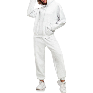 Tendencia 2025 personalizado de alta calidad para hombre, conjunto de Sudadera con capucha y pantalón de dos piezas de verano, ropa deportiva informal, chándal para correr para mujer - Product Image 4