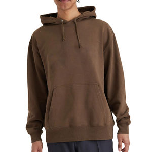 Sudadera con capucha de gran tamaño hecha a medida para hombre, sudadera deportiva transpirable de manga larga de lana gruesa personalizada, ropa teñida para el invierno - Product Image 2