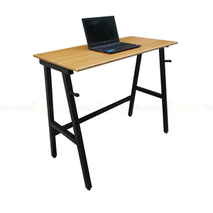 StaBamboo BFSTB002 Adjustable 120x60cm Standing <b>Desk</b> with A-Frame Legs Assembly Required - Product Image 1