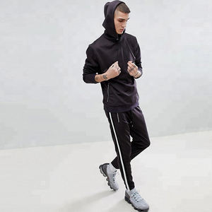 Streetwear personnalisé en détresse Épaule tombante Crop Hoodies Hommes Survêtements épais surdimensionnés Lourd Terry recadrée Boxy Hoodie Ensemble - Product Image 3