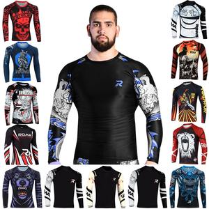 Custom Printed Quick Dry Rash Vest Long Sleeve UV Protection Compression Fit Water Sportswear for Surfing <b>Swimming</b> OEM Long - Product Image 6