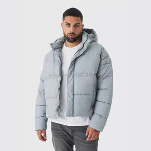 2025 personalizado ligero transpirable a prueba de viento ecológico para hombres chaqueta de lana acolchada cálido cierre de cremallera estilo Casual para - Product Image 4