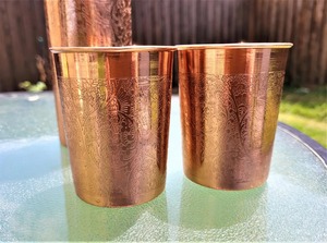 Leak Resistant Pure Copper <b>Bottle</b> with <b>Glass</b> Set Traditional Charm and Health Benefits Available for Sale from India - Product Image 4