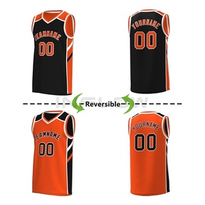 100% ropa de baloncesto de poliéster diseño personalizado baloncesto Jersey uniformes conjuntos equipo juvenil patrón sublimación - Product Image 2
