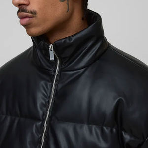 Chaqueta Acolchada Personalizada para Hombre, Estilo Holgado, Resistente al Frío, Impermeable, Ecológica, de Lona, con Frente de Algodón - Product Image 3