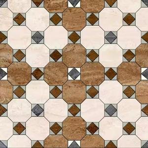 Serie Punch marrón terrazo azulejo hecho a mano 300x300mm 3D esmaltado interior exterior diseño - Product Image 2