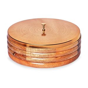 Caja de Roti de madera pulida de primera calidad con tapa para almacenamiento y servicio de alimentos Caja de Roti de madera elegante para cocina moderna a bajo precio - Product Image 2