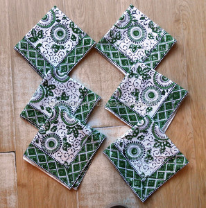 ถาดรองน้ำชาผ้าคอตตอนบุผ้าพิมพ์ลายทนทานทนทานทนทานต่อการใช้งานพร้อมท่อหม้อร้อนอุปกรณ์เสริมสำหรับเครื่องดื่ม - Product Image 3