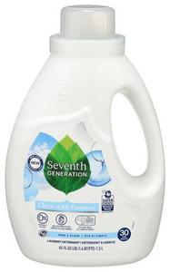 Detergente para ropa de séptima generación limpio con propósito, libre y transparente, 90 floz, 60 cargas - Product Image 5