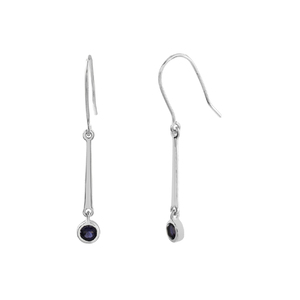 Luxe 925 Sterling Silver Fine Jewelry Plaqué Or Tanzanite Gemstone Drop Dangle Boucles D'oreilles pour les Mariages Fêtes Cadeaux pour les Femmes - Product Image 5