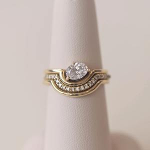 Bague en or 14 carats avec diamant moissanite de coupe ovale de luxe, bijoux de mariage élégants, design classique, fabricant d'exportation en gros - Product Image 1