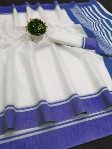 NOUVEAU SAREE EN COTON DOUX : COTON SOIE - Product Image 6