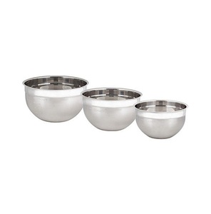 Heavy gauge rust resistant stainless steel <b>bowls</b> set multipurpose kitchen prep serving <b>mixing</b> cooking and storage <b>bowls</b> set - Product Image 6