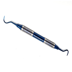 Juego de Instrumentos Dentales para Obturaciones de Composite, 7 Piezas, Puntas de Soldadura, Espátula para Obturaciones de Resina, Acero Inoxidable con Recubrimiento de Titanio Azul, Manual - Product Image 4