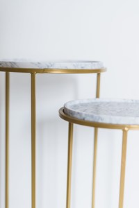 Nouveau design à la main table basse en acier or vente en gros pour bureau maison restaurant salon jardin décoration vente chaude - Product Image 2