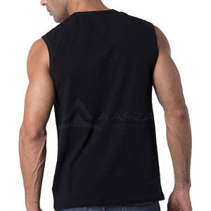 2025 camiseta sin mangas de algodón 100% hecha a medida para hombres diseño informal de alta calidad venta en línea - Product Image 4