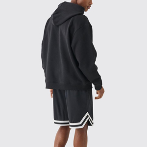 2025 haute qualité 100% coton 300 GSM français éponge léger ensemble court surdimensionné Streetwear DTF Logo à capuche et ensemble court - Product Image 2