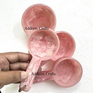 Ensemble de tasses et cuillères à mesurer en résine écologiques tendance, utilisation à domicile ou à l'hôtel, lavable au lave-vaisselle, capacité de 60 ml, ustensiles de cuisine en résine - Product Image 2