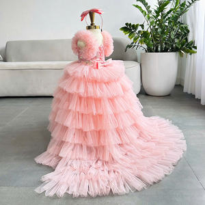 ชุดเดรสปาร์ตี้สุดหรูสำหรับเด็กผู้หญิง2ชุดเดรสออกงานกลางคืนสุดหรูแบบตาข่ายหางนกเหงียนผลิตในเวียดนาม - Product Image 3