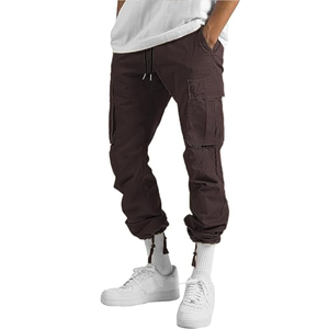 Direct from Factory <b>Men's</b> Stylish Comfortable 100% Cotton Multi-Pocket Cargo Pants <b>for</b> Spring and Autumn <b>Overalls</b> - Product Image 3