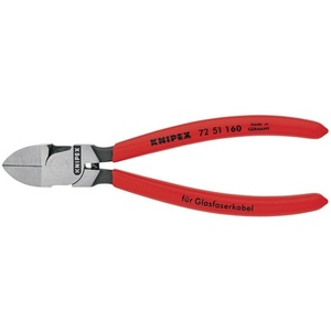 KNIPEX Coupe-fil latéraux droits de 160 mm de long pour câbles à fibres optiques, couteau utilitaire avec revêtement en plastique - Product Image 4