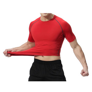 Tasa de fábrica Fine Quality Your Own logo Men Gym 100% Camiseta de algodón para hombres Loose fit impreso Gym T Shirt - Product Image 6