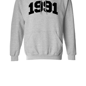 เสื้อสเวตเตอร์มีฮู้ดสำหรับนักเรียน1991มหาวิทยาลัยใหม่ล่าสุดสำหรับทุกเพศผ้าคอตตอนถักกันหดพิมพ์ลาย - Product Image 5