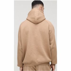 Vêtements de sport de luxe pour hommes hiver coton survêtements 100% solide uni blanc Tech polaire avec col à capuche imprimé techniques - Product Image 5