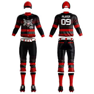 Ropa deportiva unisex de béisbol y sóftbol de la mejor calidad, conjunto de uniforme transpirable a precio razonable, ropa sublimada de equipo al por mayor - Product Image 3