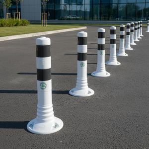 Delinatr 45 X 8 cm TPE Ponton Flexible Blanc pour Avertissement de Circulation - Product Image 2