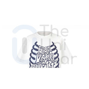 Camiseta Lisa Unisex de algodón 100% con logotipo personalizado último diseño para hombres ropa de calle informal ropa deportiva al por mayor - Product Image 2