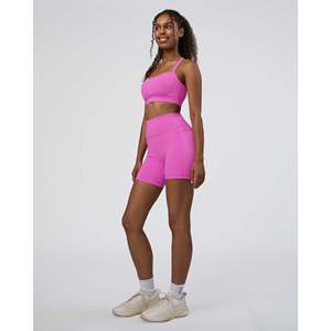 Soutien-gorge de sport rembourré Momentum pour le yoga, réglable, D/DD/E, imprimé ultra fuchsia - Product Image 5