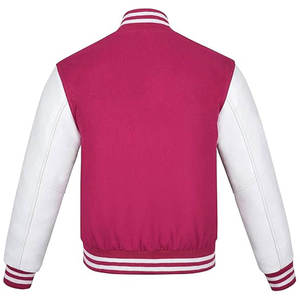 Chaqueta de Béisbol para Hombre de Alta Calidad al por Mayor, Nuevo Diseño con 100% Lana Teñida Lisa, Chaqueta Universitaria de Béisbol para Hombre - Product Image 1