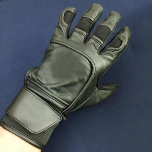 Gants de frappe de baseball à manchette courte et longue Logo personnalisable Couleur Gants de frappeur en cuir de vachette véritable - Product Image 6