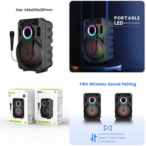 HOME Digitalome SPA-126 20W Portable <b>Outdoor</b> <b>Wireless</b> <b>Speaker</b> with RGB LED Lighting and BT TWS Compatibility Home Use - Product Image 2